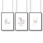 Rainbows Unicorns | Set of 3 wall art prints