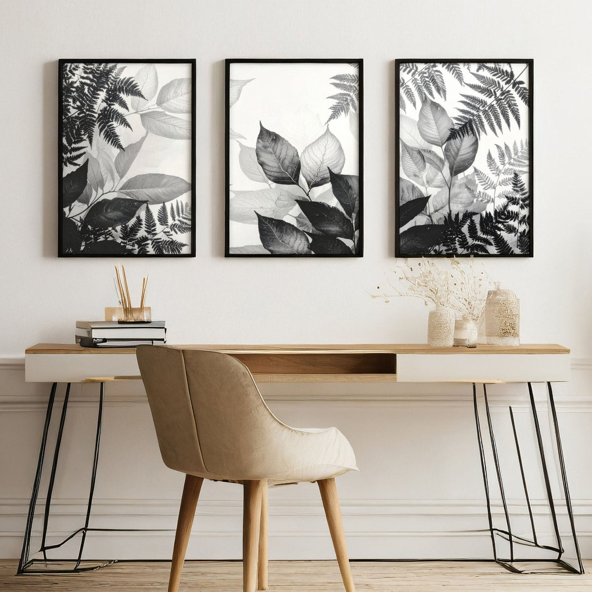Reception Decoration | Set of 3 Botanical Wall art Prints