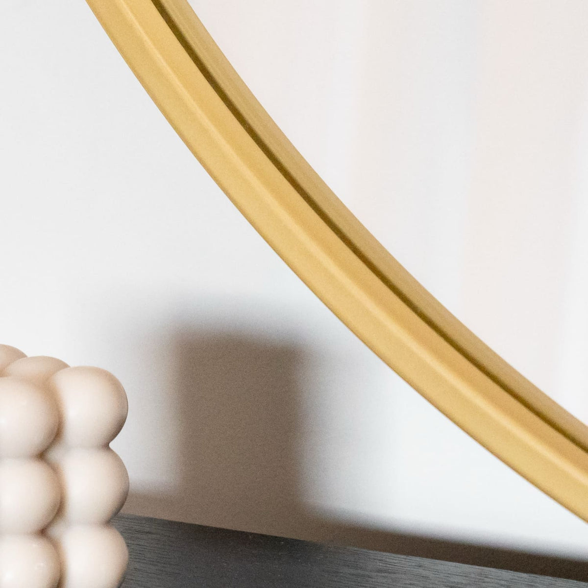 Rei - Round Gold Metal Circle Mirror - 70cm x 70cm