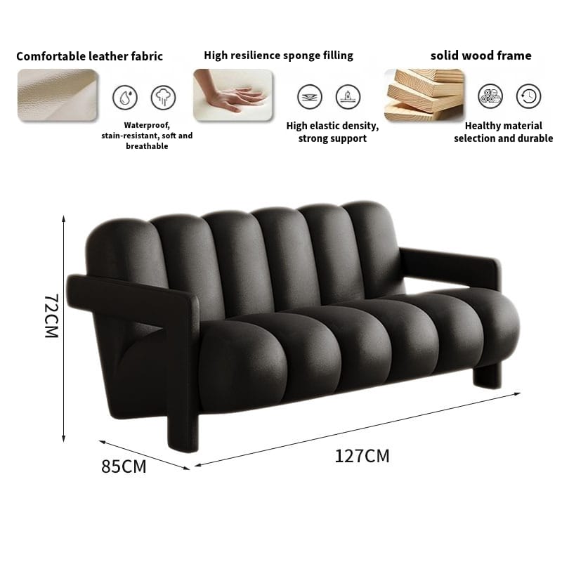 Rest Leather Sofa, Luxury Sofa in living Room - MOOAZAA 