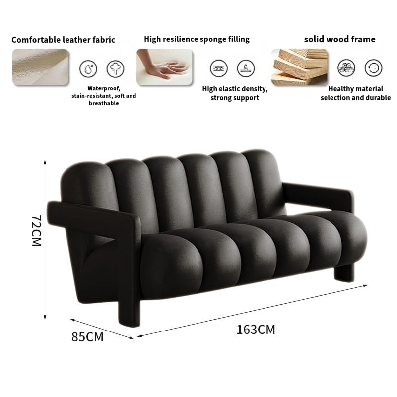 Rest Leather Sofa, Luxury Sofa in living Room - MOOAZAA 
