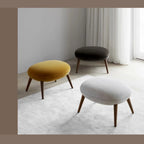 Swoon Lounge Petit Armchair And Stool, Brown, Wood Leg