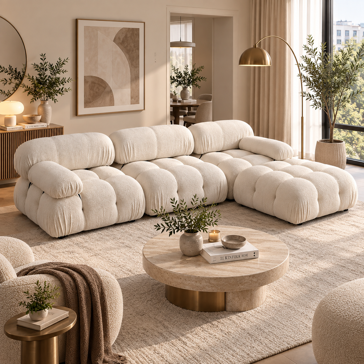 Minita Velvet/Boucle Sofa