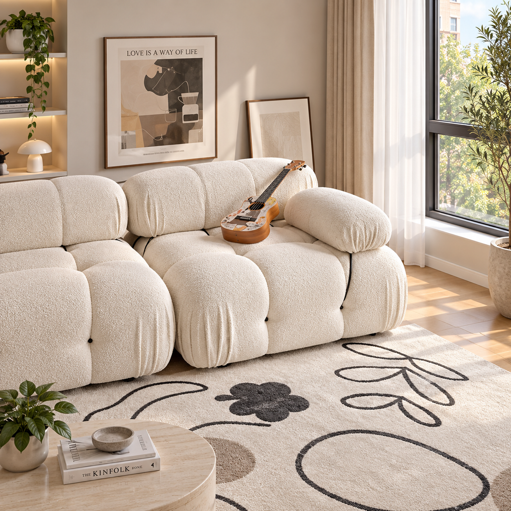 Minita Velvet/Boucle Sofa