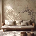 Rural Log sofa chair simple style modern, solid wood, three seater - MOOAZAA 