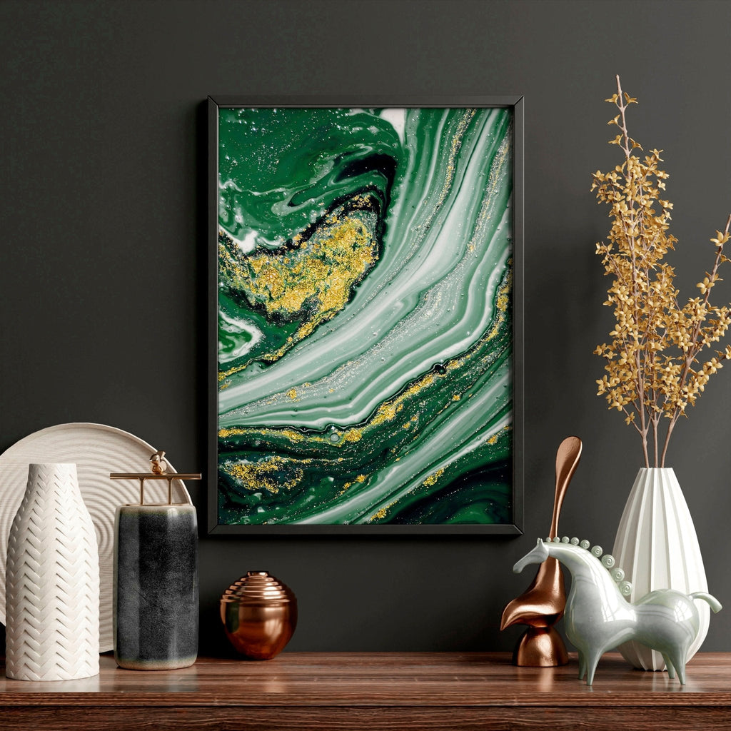 Wall abstract art | set of 3 Marble wall art prints