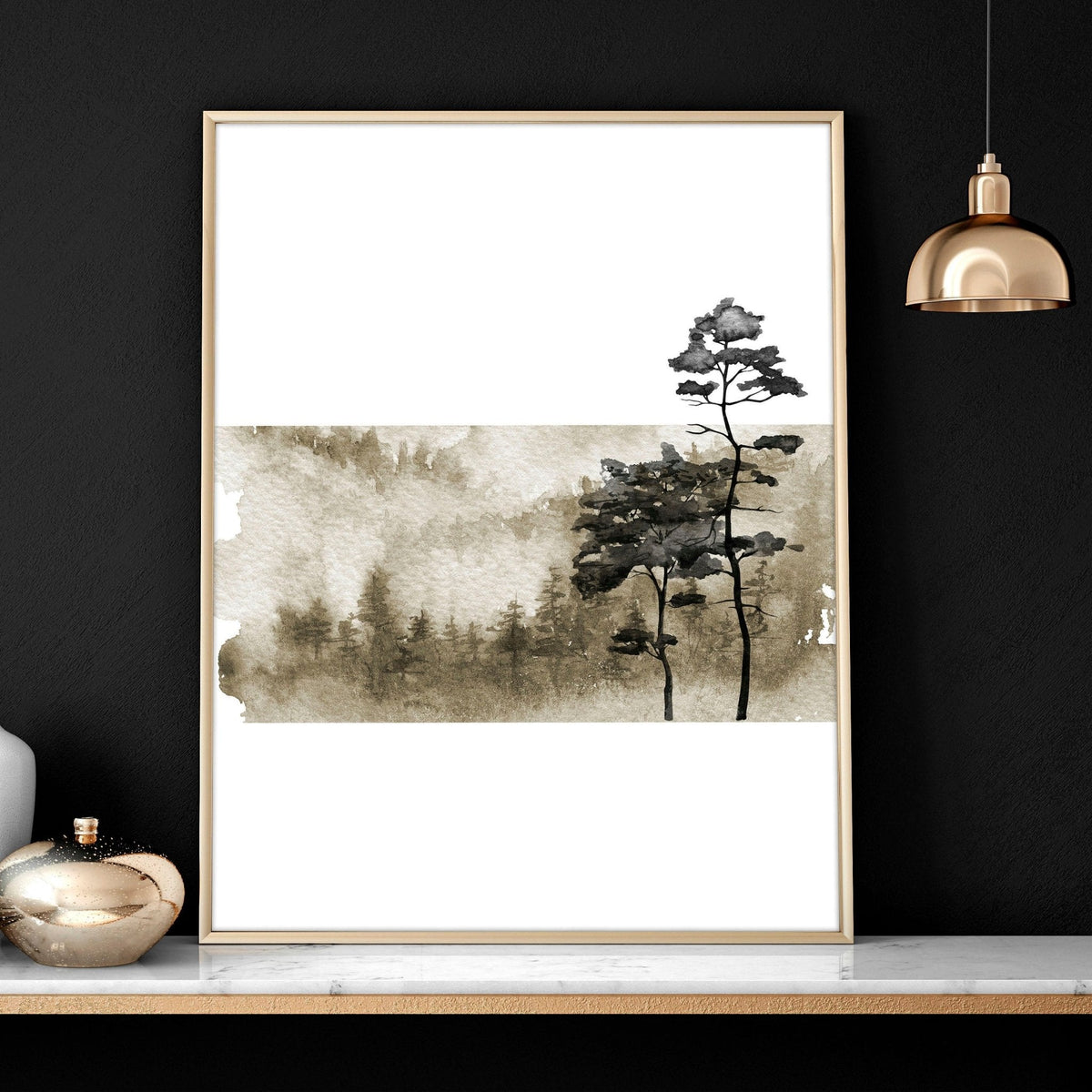 Scandinavian wall decor | set of 3 framed wall art