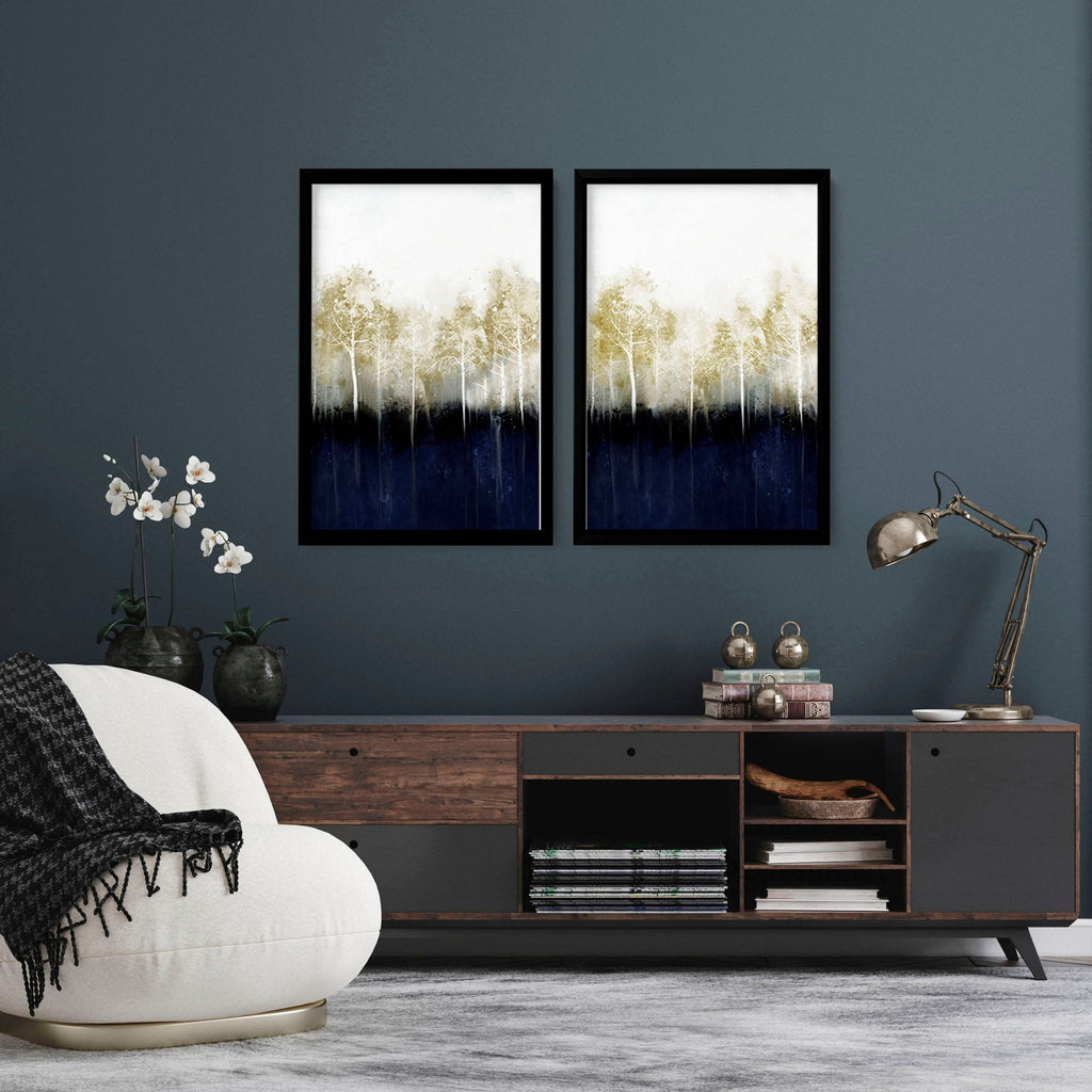 Hallway Art – Scandinavian Set of 2 Framed Prints