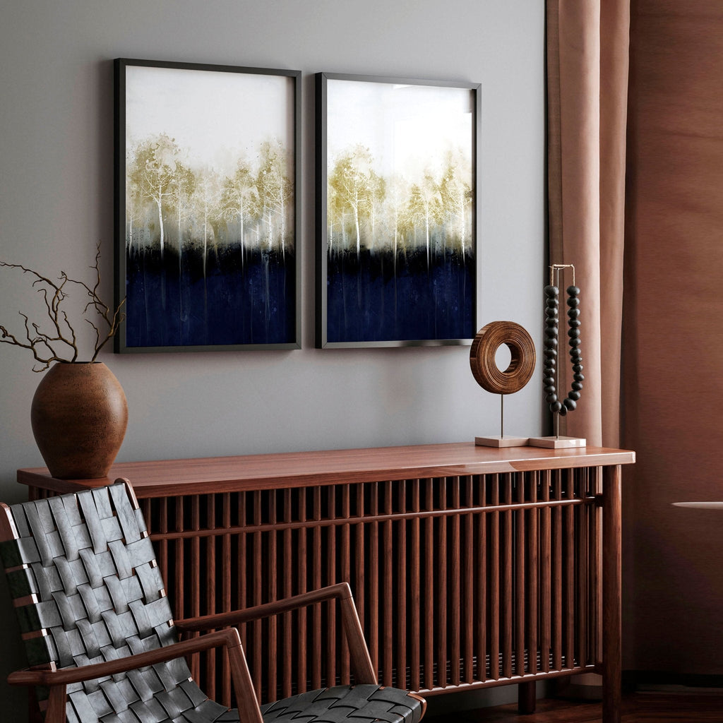 Hallway Art – Scandinavian Set of 2 Framed Prints