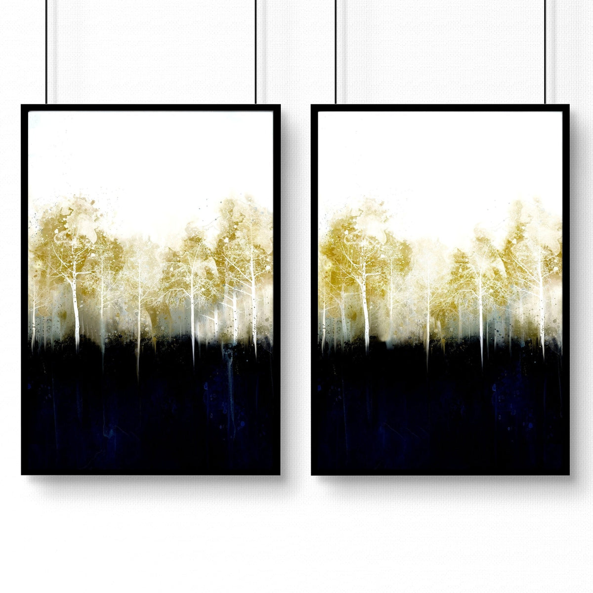 Hallway Art – Scandinavian Set of 2 Framed Prints