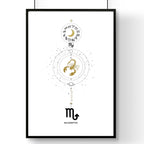 Scorpio Zodiac inspired wall art print