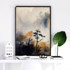 Set of 3 Framed Pictures | Set of 3 Asian Inspired Wall art Prints
