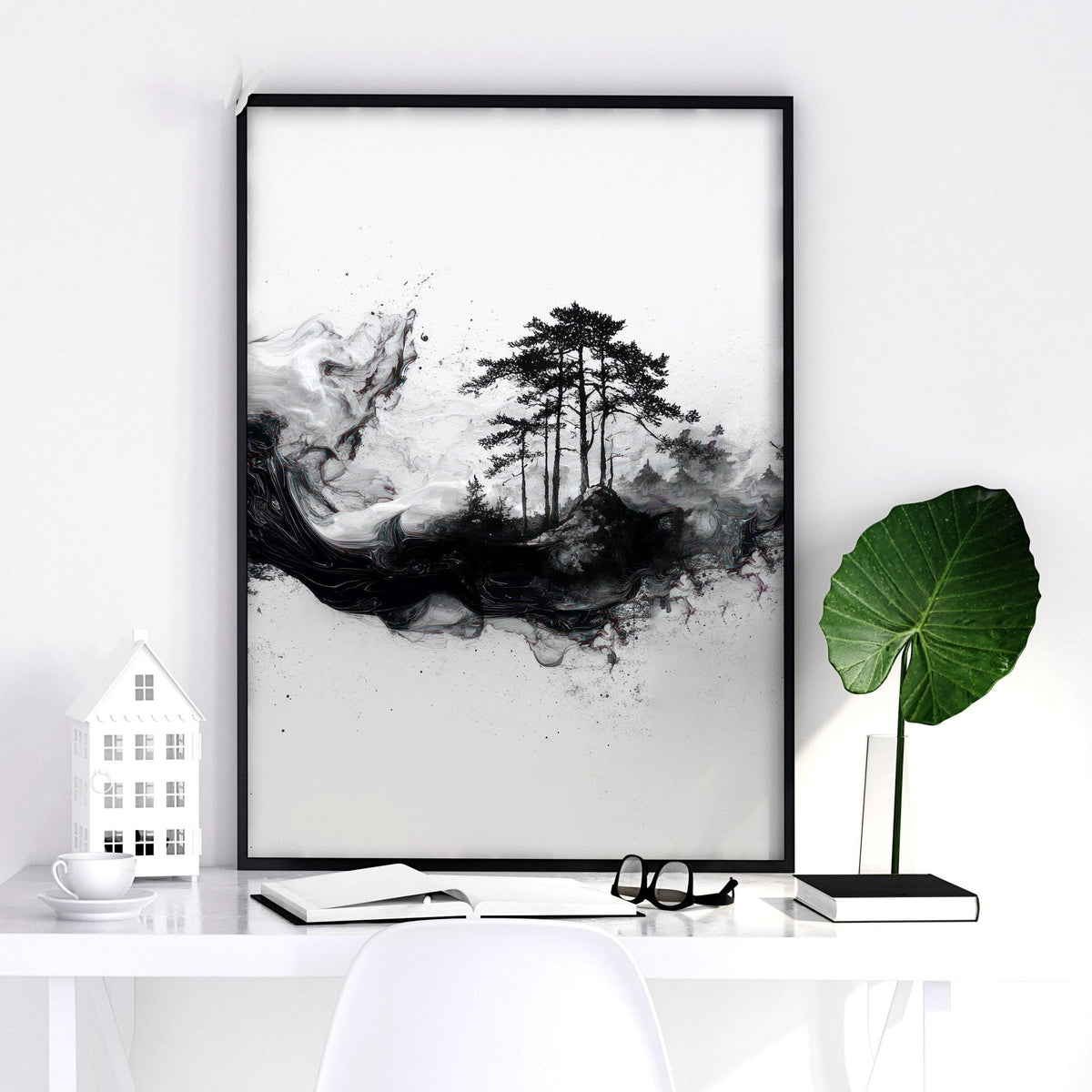 Set of 3 Framed Wall Art | Set of 3 Asian Inspired Wall art Prints