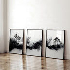 Set of 3 Framed Wall Art | Set of 3 Asian Inspired Wall art Prints