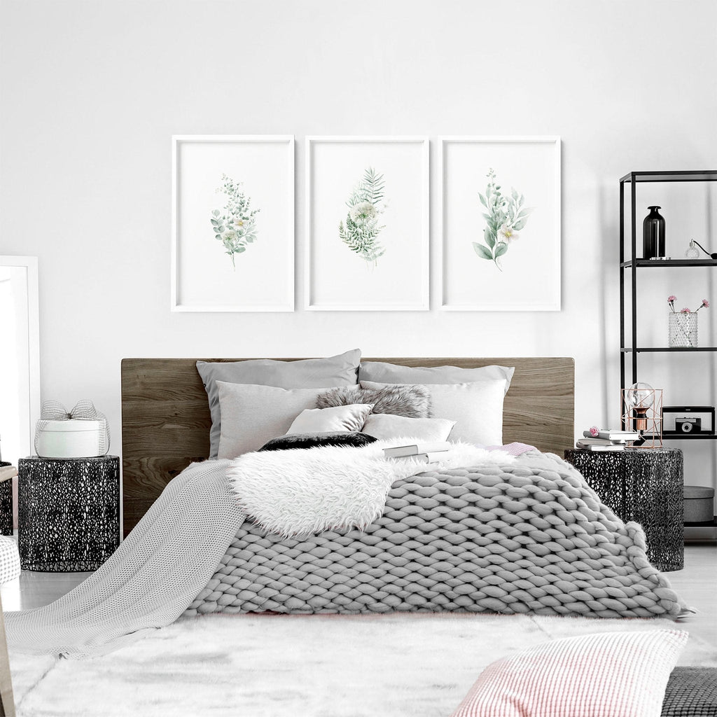 Botanical Prints Wall Art | Set of 3