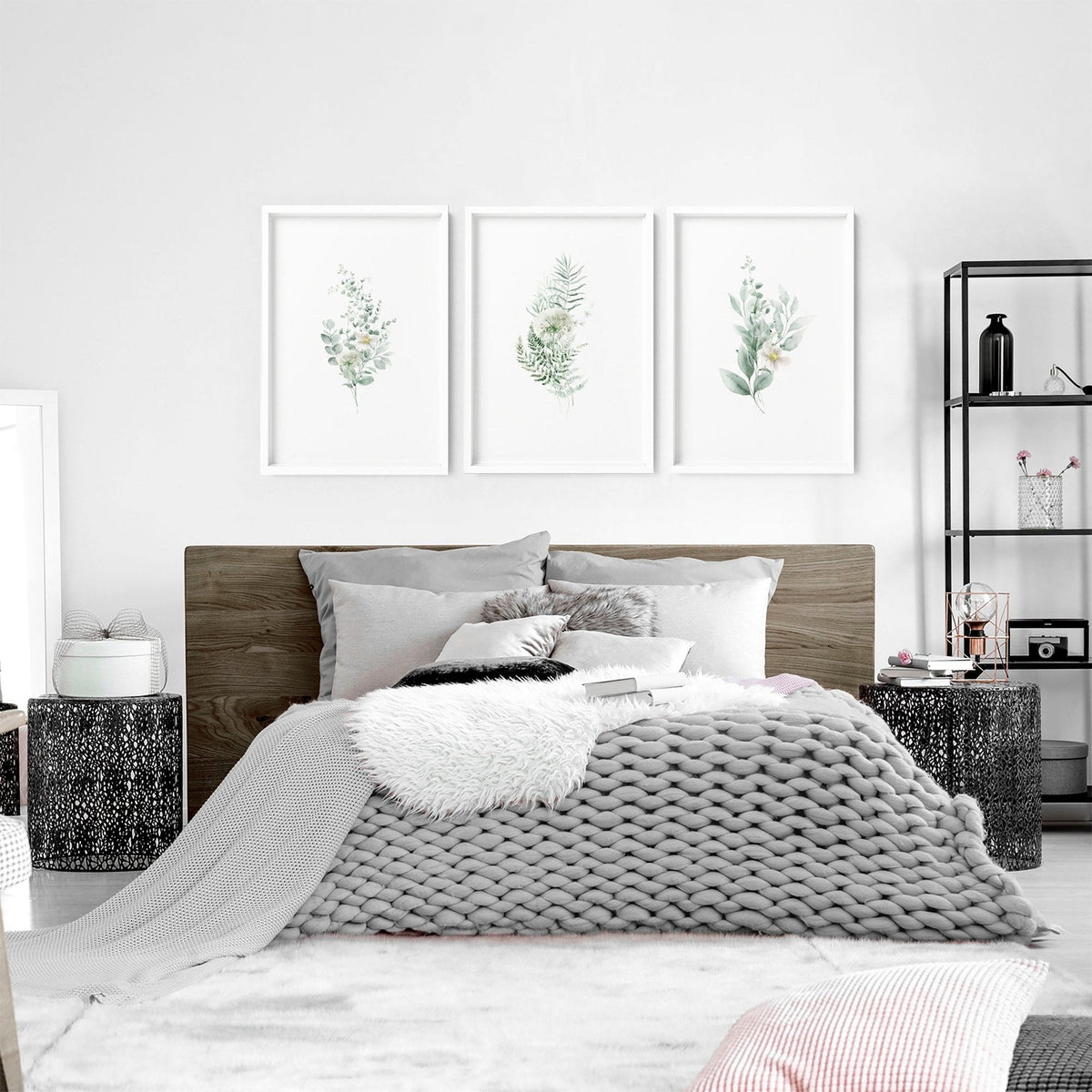Botanical Prints Wall Art | Set of 3