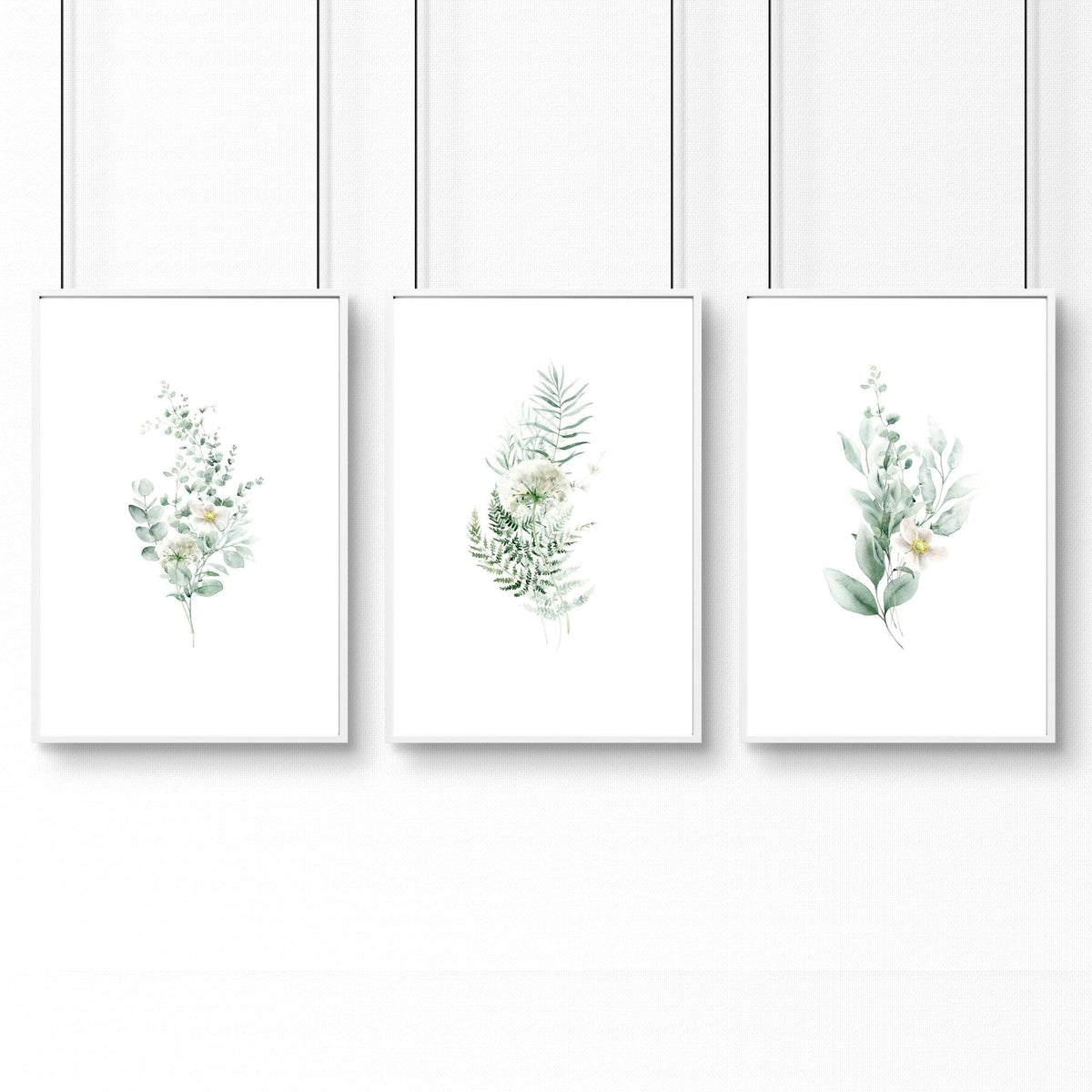 Botanical Prints Wall Art | Set of 3