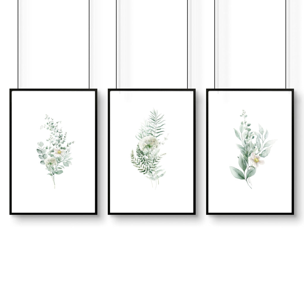 Botanical Prints Wall Art | Set of 3