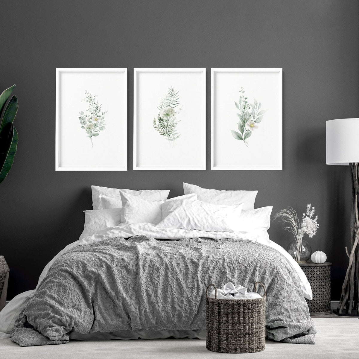 Botanical Prints Wall Art | Set of 3