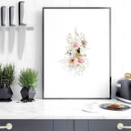 Art for the kitchen | set of 3 Shabby Chic wall art prints