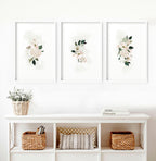 Wall art sets of 3 for living room | Shabby Chic wall art prints