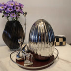 Silver Candle Holder, Metal Candlestick Romantic Art Table Decoration - MOOAZAA