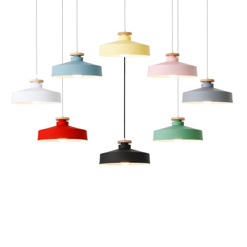Simple Nordic Retro Restaurant Macaron Chandelier - MOOAZAA