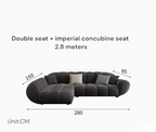 Sleek Matte Fabric L - Shaped Sofa - MOOAZAA