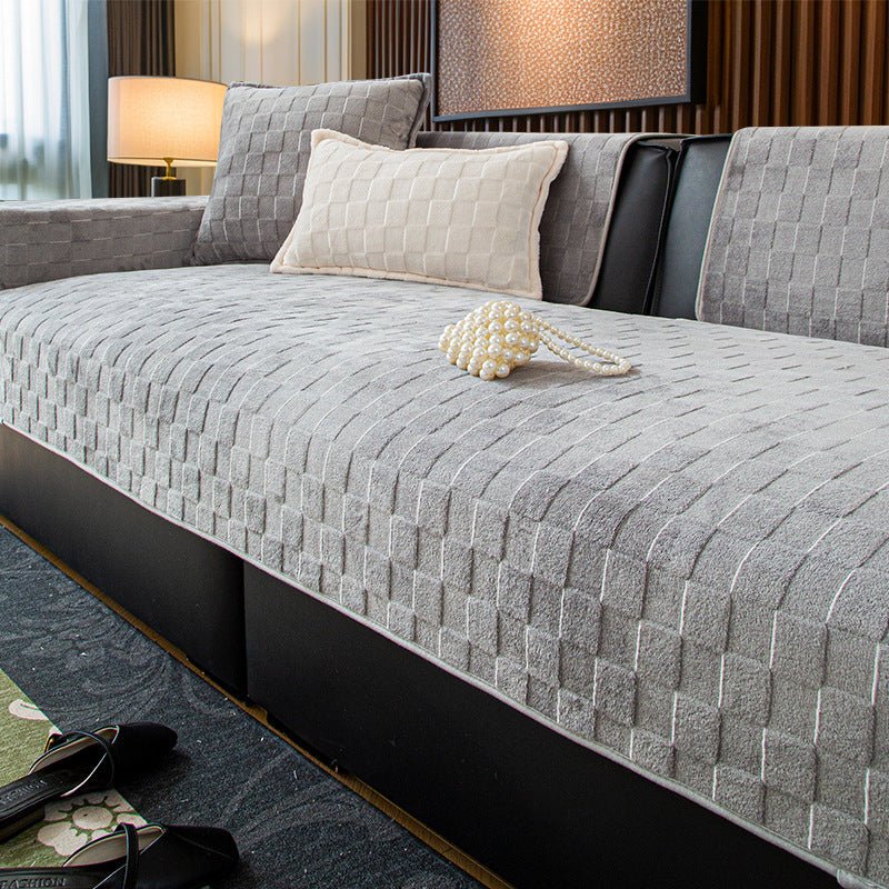 Sofa Cover Cloth, Sofa Cushion New Winter Plush - MOOAZAA