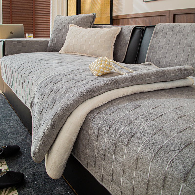 Sofa Cover Cloth, Sofa Cushion New Winter Plush - MOOAZAA
