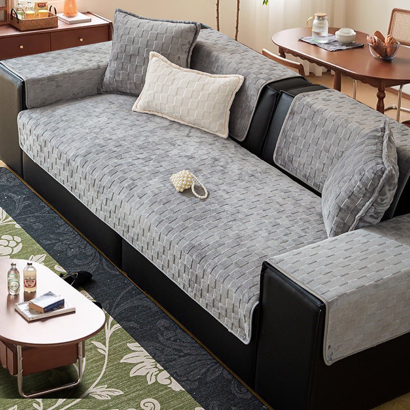 Sofa Cover Cloth, Sofa Cushion New Winter Plush - MOOAZAA