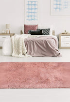 Soft Washable Pink Shaggy Rug | SA - 07 - MOOAZAA