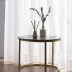 Striped Tulle White Curtains – Light Filtering Sheer Drapes - MOOAZAA