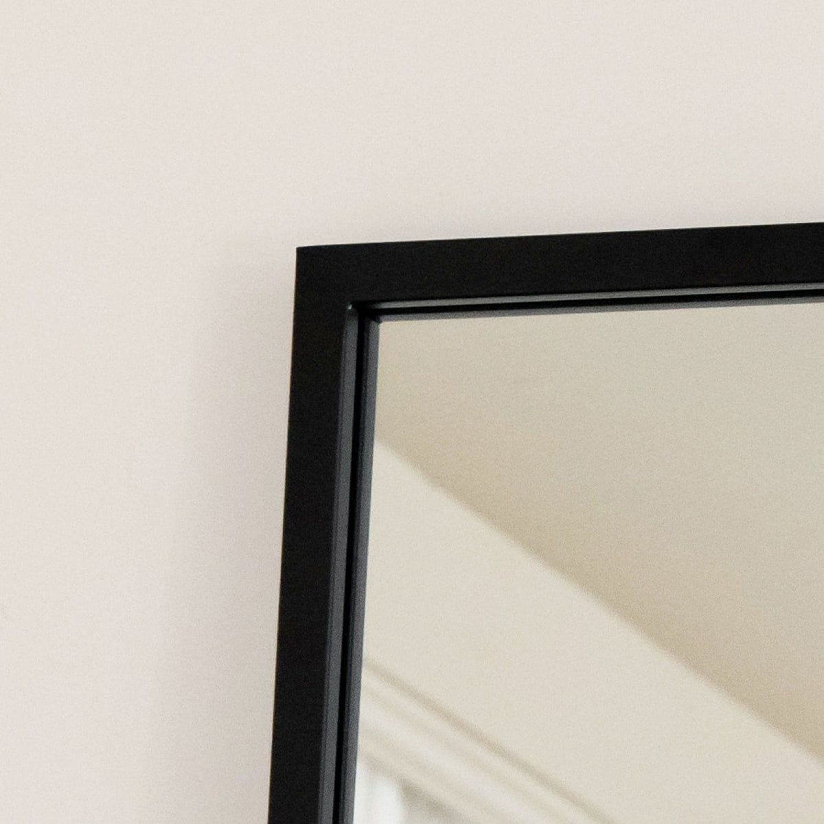 Takara - Black Metal Rectangle Mirror - 70cm x 50cm