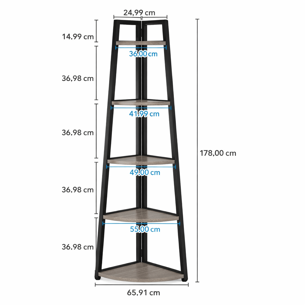 The JC Wood Bookshelf Corner Rack - MOOAZAA