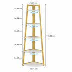 The JC Wood Bookshelf Corner Rack - MOOAZAA