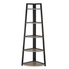 The JC Wood Bookshelf Corner Rack - MOOAZAA