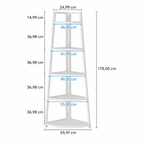 The JC Wood Bookshelf Corner Rack - MOOAZAA