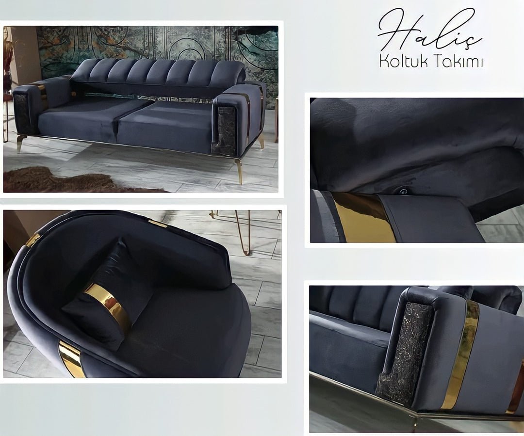 The Lyon Sofa sets in Luxury Velvets - MOOAZAA 