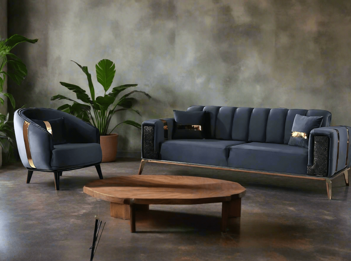 The Lyon Sofa sets in Luxury Velvets - MOOAZAA 
