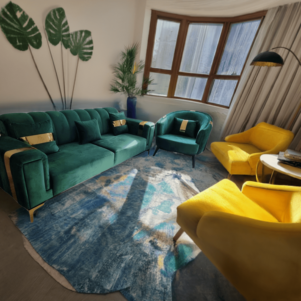 The Lyon Sofa sets in Luxury Velvets - MOOAZAA 