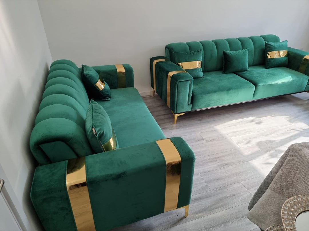 The Lyon Sofa sets in Luxury Velvets - MOOAZAA 