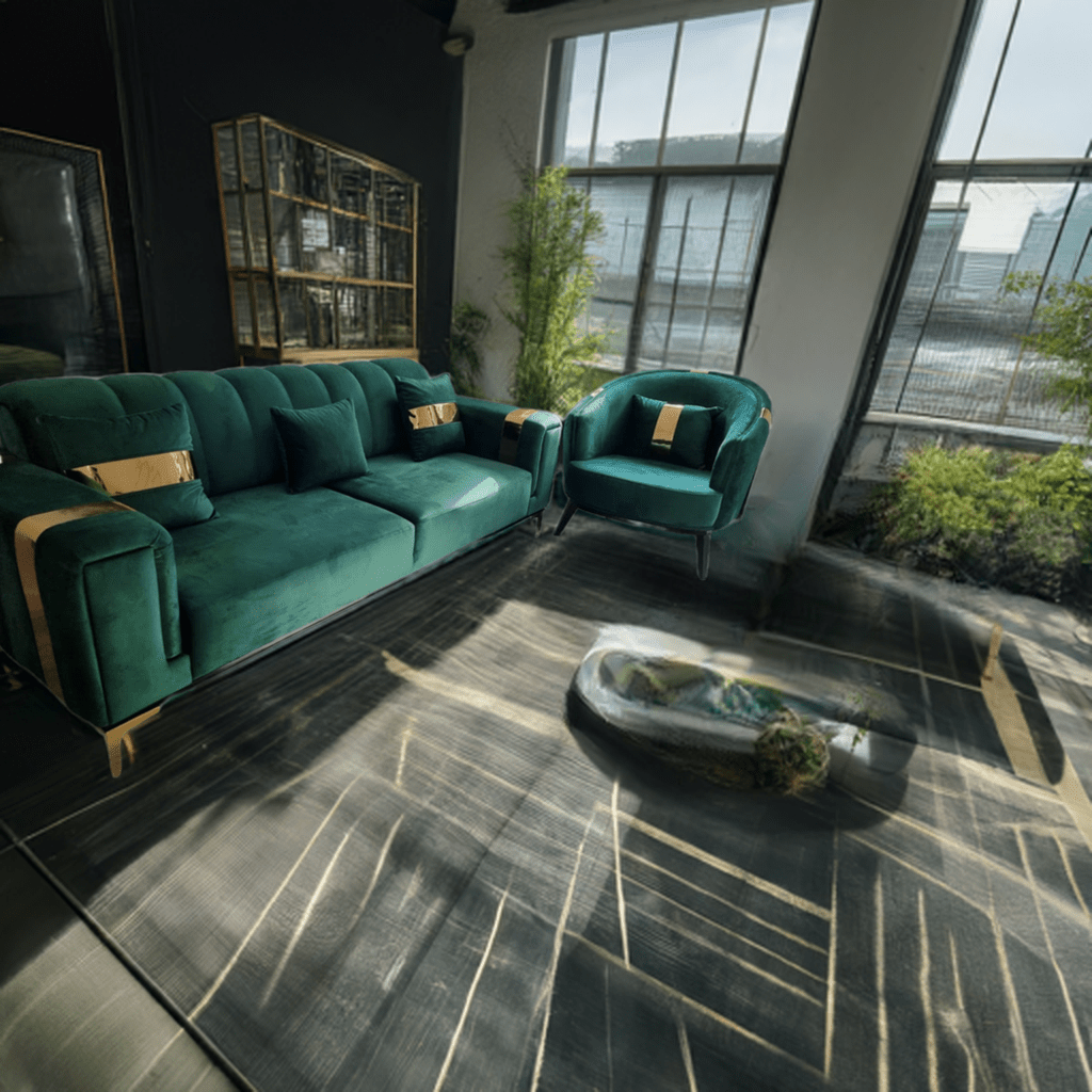 The Lyon Sofa sets in Luxury Velvets - MOOAZAA 