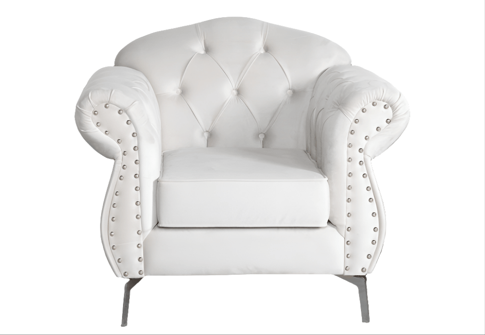 The New Chesterfield Sofa sets in Luxury Light Cream Velvet - MOOAZAA 