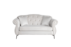 The New Chesterfield Sofa sets in Luxury Light Cream Velvet - MOOAZAA 
