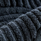 Close-up of dark blue textured fabric