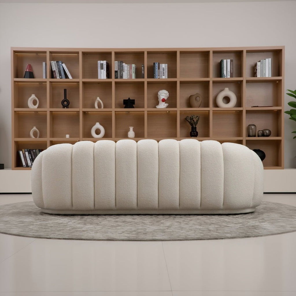 The Pumpkin Modern Three - Seater Sofa - MOOAZAA