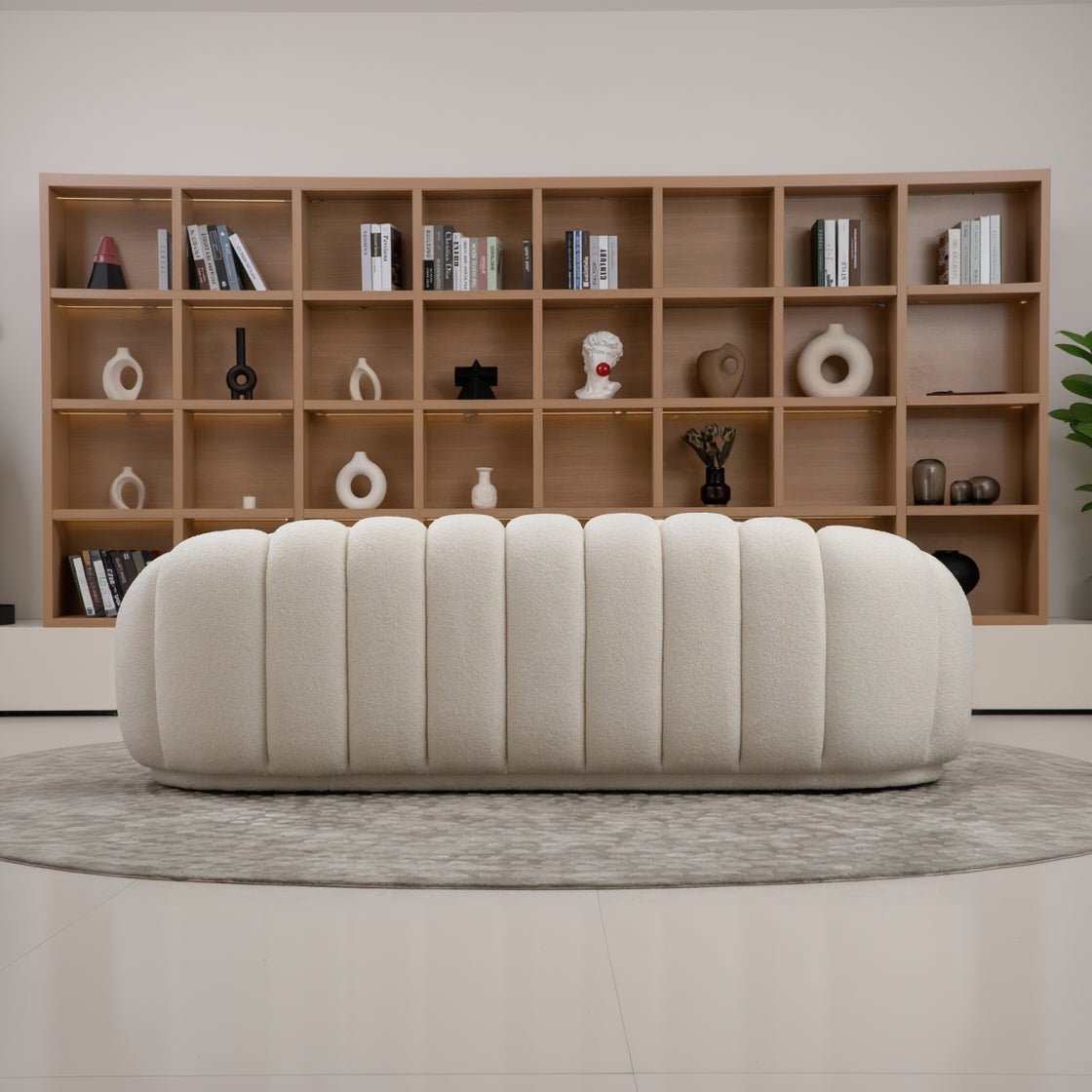 The Pumpkin Modern Three - Seater Sofa - MOOAZAA