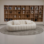 The Pumpkin Modern Three - Seater Sofa - MOOAZAA
