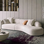 The Richmond Corner Sofa in Luxury Light Cream Velvet - MOOAZAA 